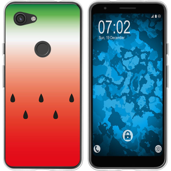 Pixel 3a XL Silikon-Hülle Sommer Melone M5 Case