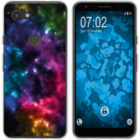 Pixel 3a XL Silikon-Hülle Space Nebula M8 Case