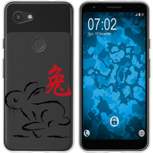 Pixel 3a XL Silikon-Hülle Tierkreis Chinesisch M4 Case