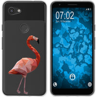 Pixel 3a XL Silikon-Hülle Vektor Tiere Flamingo M2 Case