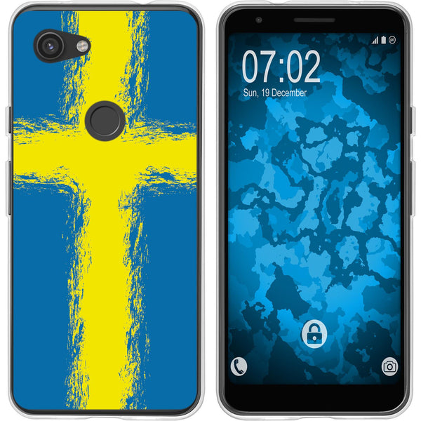 Pixel 3a XL Silikon-Hülle WM Schweden M12 Case