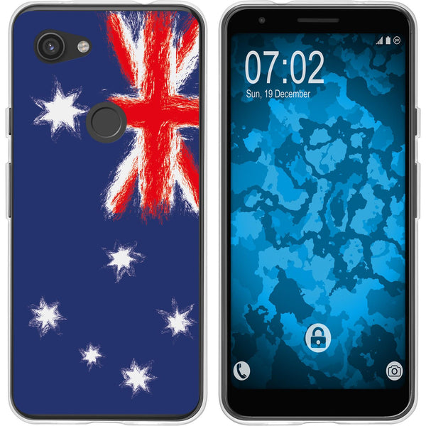 Pixel 3a XL Silikon-Hülle WM Australien M2 Case
