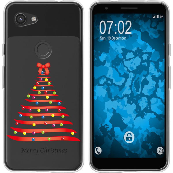 Pixel 3a XL Silikon-Hülle X Mas Weihnachten Weihnachtsbaum M