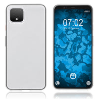 PhoneNatic Case kompatibel mit Google Pixel 4 - Crystal Clear Silikon Hülle crystal-case Cover