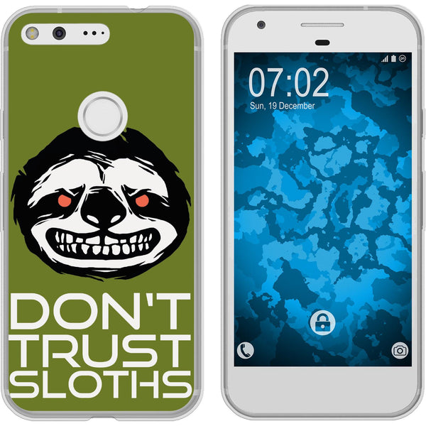 Pixel Silikon-Hülle Crazy Animals Faultier M3 Case