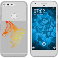 Pixel XL Silikon-Hülle Floral Fuchs M1-2 Case