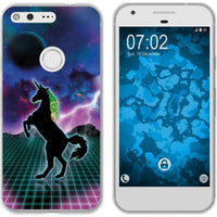 Pixel XL Silikon-Hülle Retro Wave Einhorn M2 Case
