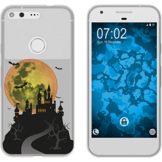 Pixel XL Silikon-Hülle Herbst Spukschloss M4 Case