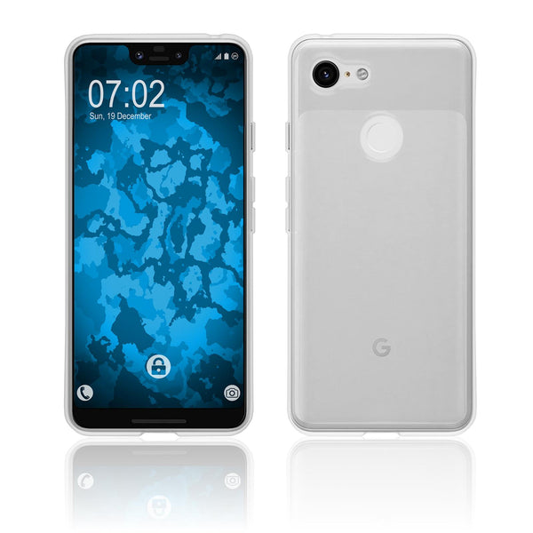 PhoneNatic Case kompatibel mit Google Pixel 3 XL - Crystal Clear Silikon Hülle transparent Cover