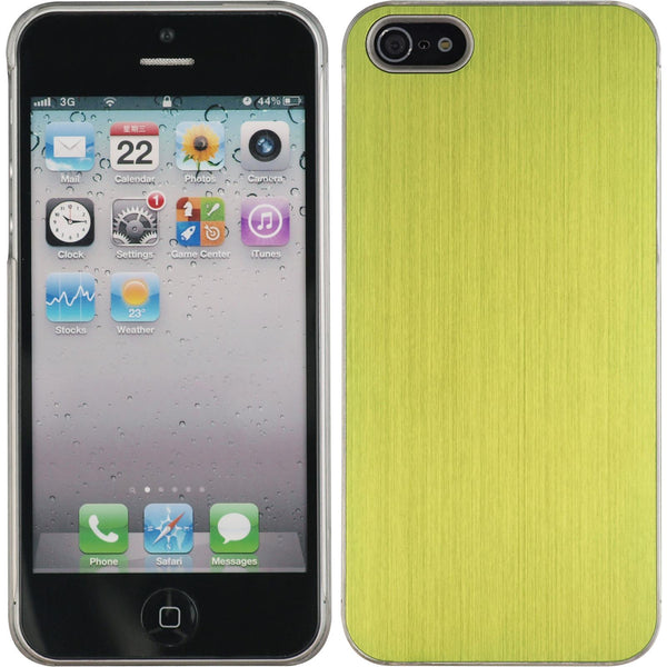 Hardcase für Apple iPhone 5 / 5s / SE Metallic grün