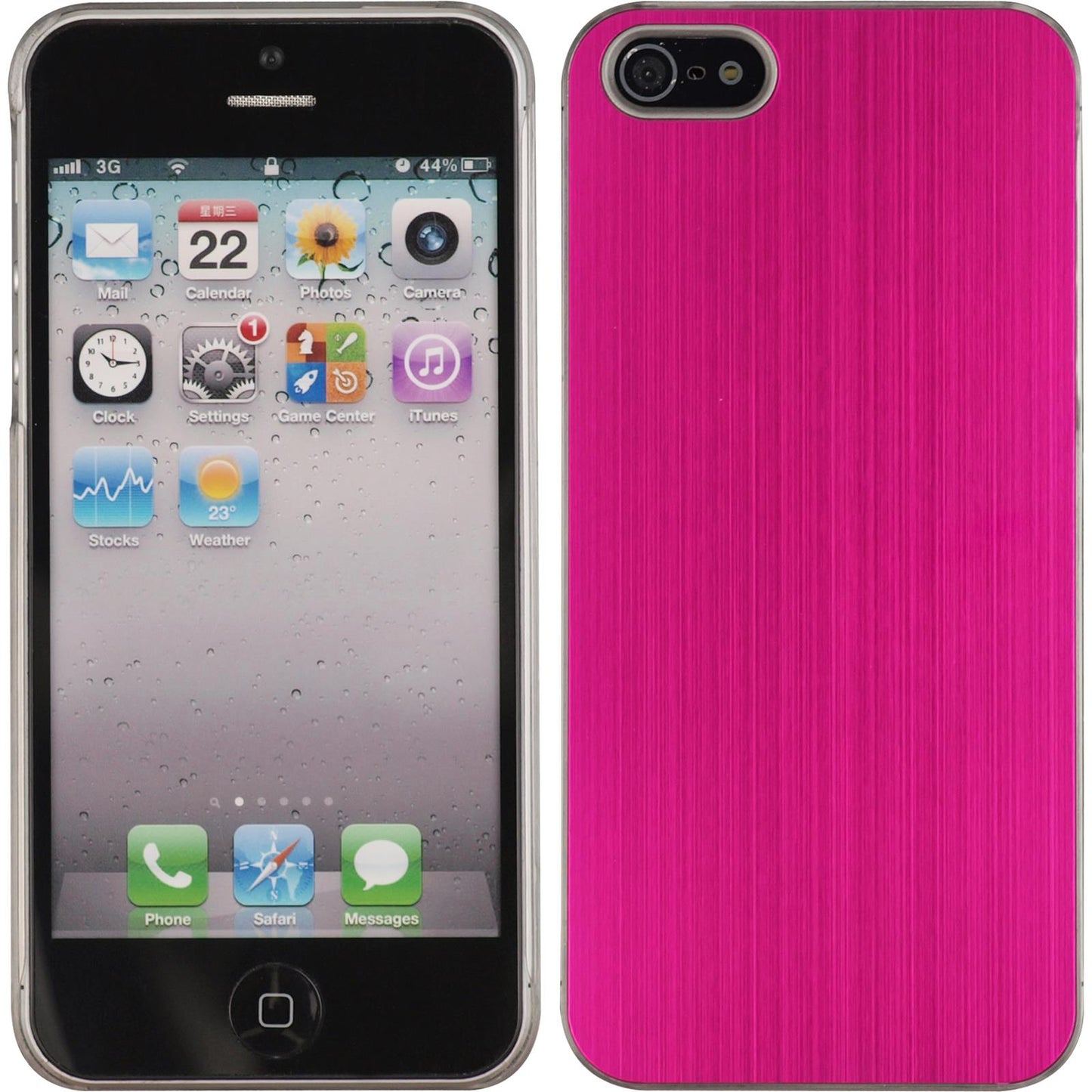 Hardcase für Apple iPhone 5 / 5s / SE Metallic pink