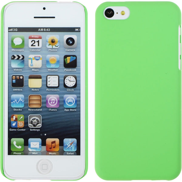 Hardcase für Apple iPhone 5c gummiert grün