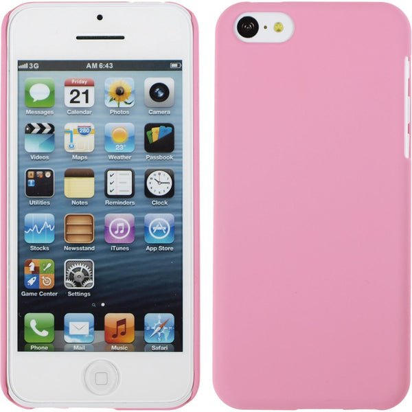 Hardcase für Apple iPhone 5c gummiert rosa