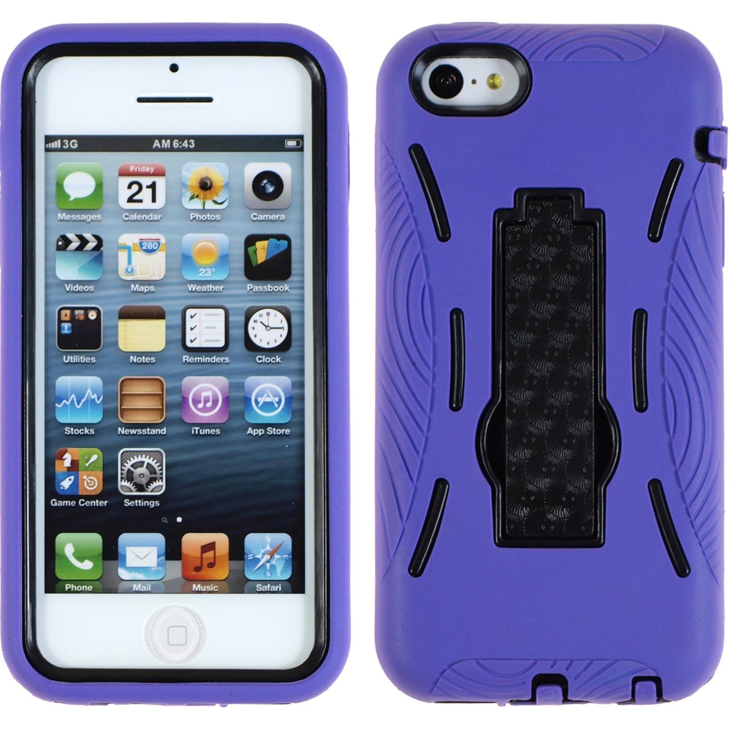 Hardcase für Apple iPhone 5c ShockProof lila