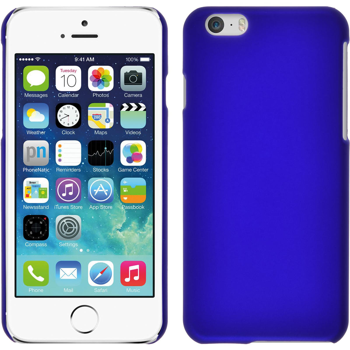 Hardcase für Apple iPhone 6s / 6 gummiert blau