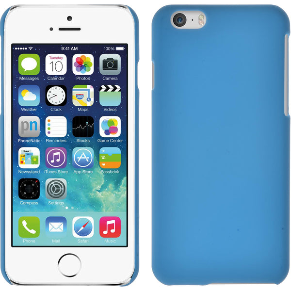 Hardcase für Apple iPhone 6s / 6 gummiert hellblau