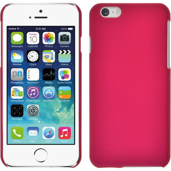 Hardcase für Apple iPhone 6s / 6 gummiert pink