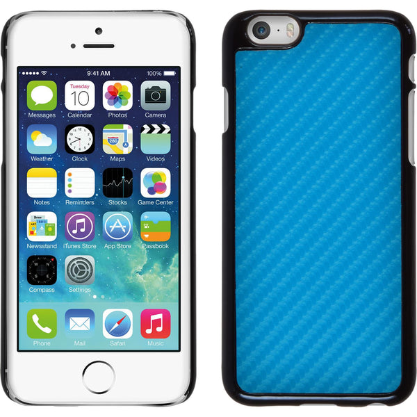 Hardcase für Apple iPhone 6s / 6 Carbonoptik blau