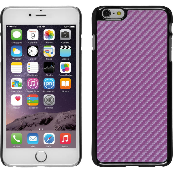 Hardcase für Apple iPhone 6 Plus / 6s Plus Carbonoptik pink