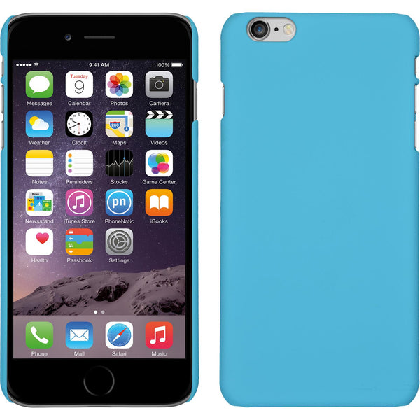 Hardcase für Apple iPhone 6 Plus / 6s Plus gummiert hellblau