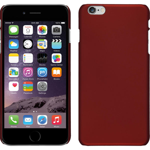 Hardcase für Apple iPhone 6 Plus / 6s Plus gummiert rot