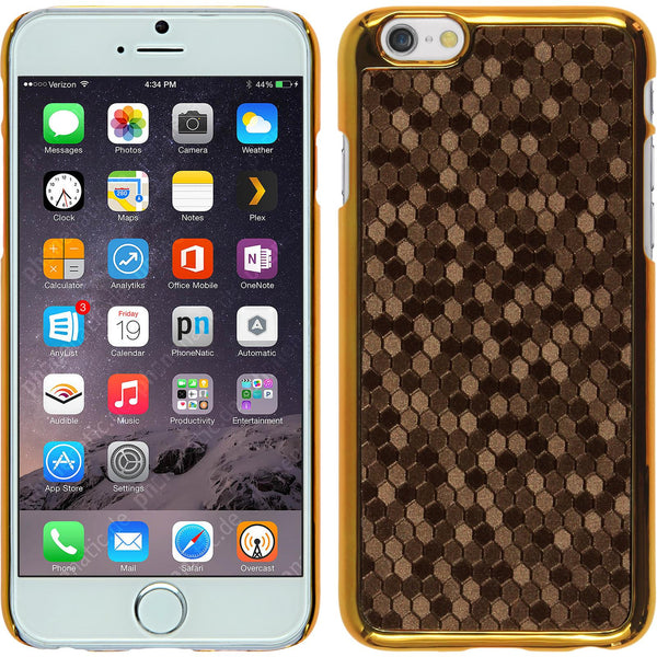 Hardcase für Apple iPhone 6 Plus / 6s Plus Hexagon braun