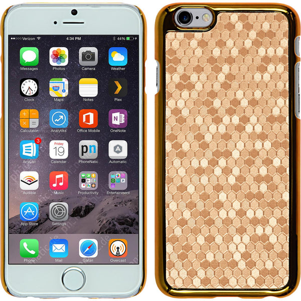 Hardcase für Apple iPhone 6 Plus / 6s Plus Hexagon gold