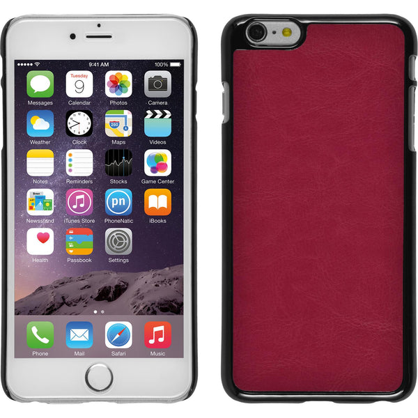 Hardcase für Apple iPhone 6 Plus / 6s Plus Lederoptik pink