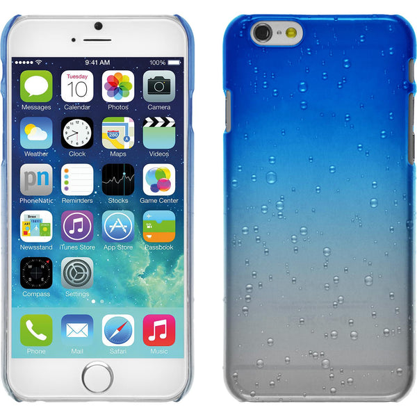 Hardcase für Apple iPhone 6s / 6 Waterdrops blau