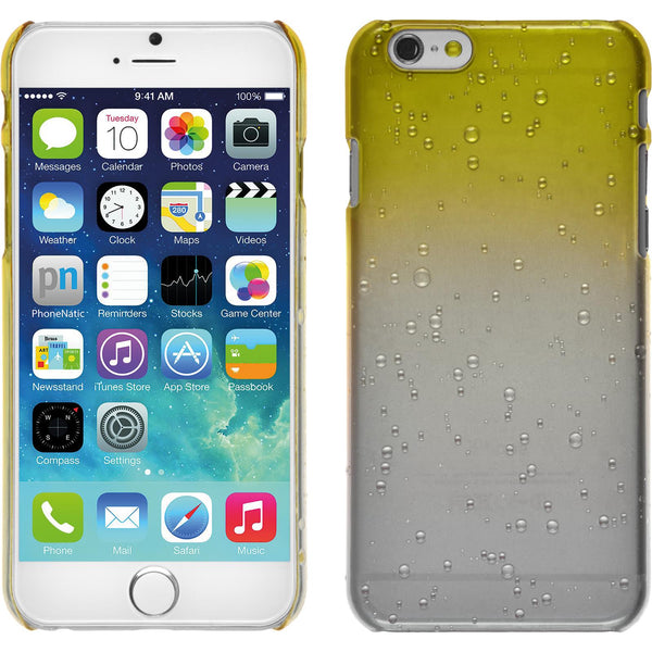 Hardcase für Apple iPhone 6s / 6 Waterdrops gelb