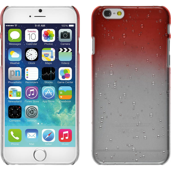 Hardcase für Apple iPhone 6s / 6 Waterdrops rot