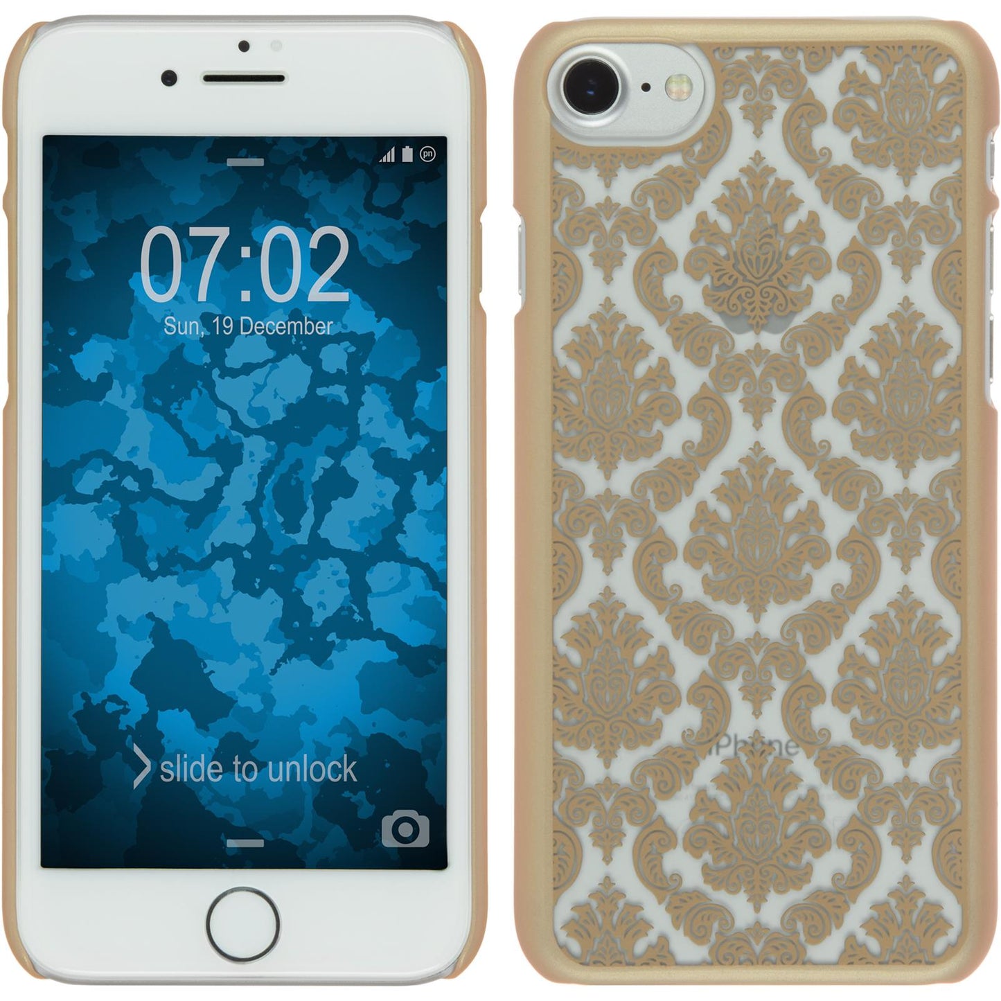 Hardcase für Apple iPhone 7 / 8 / SE 2020 Damask gold