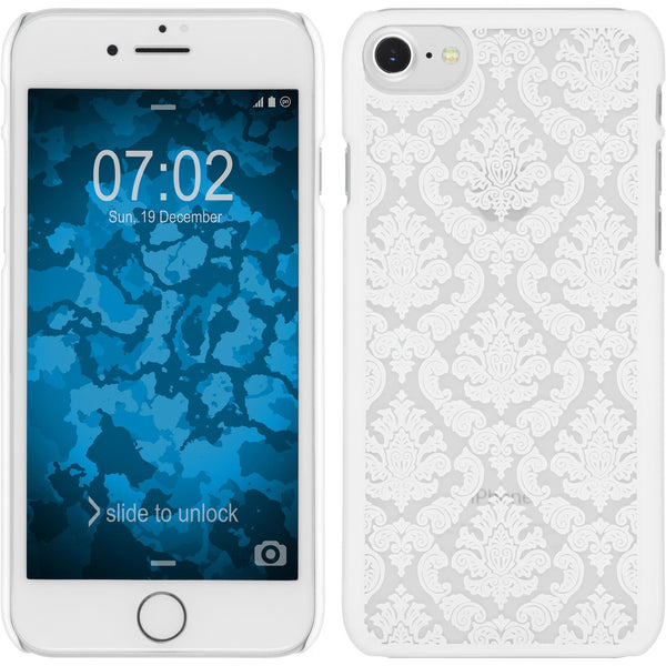 Hardcase für Apple iPhone 7 / 8 / SE 2020 Damask weiﬂ