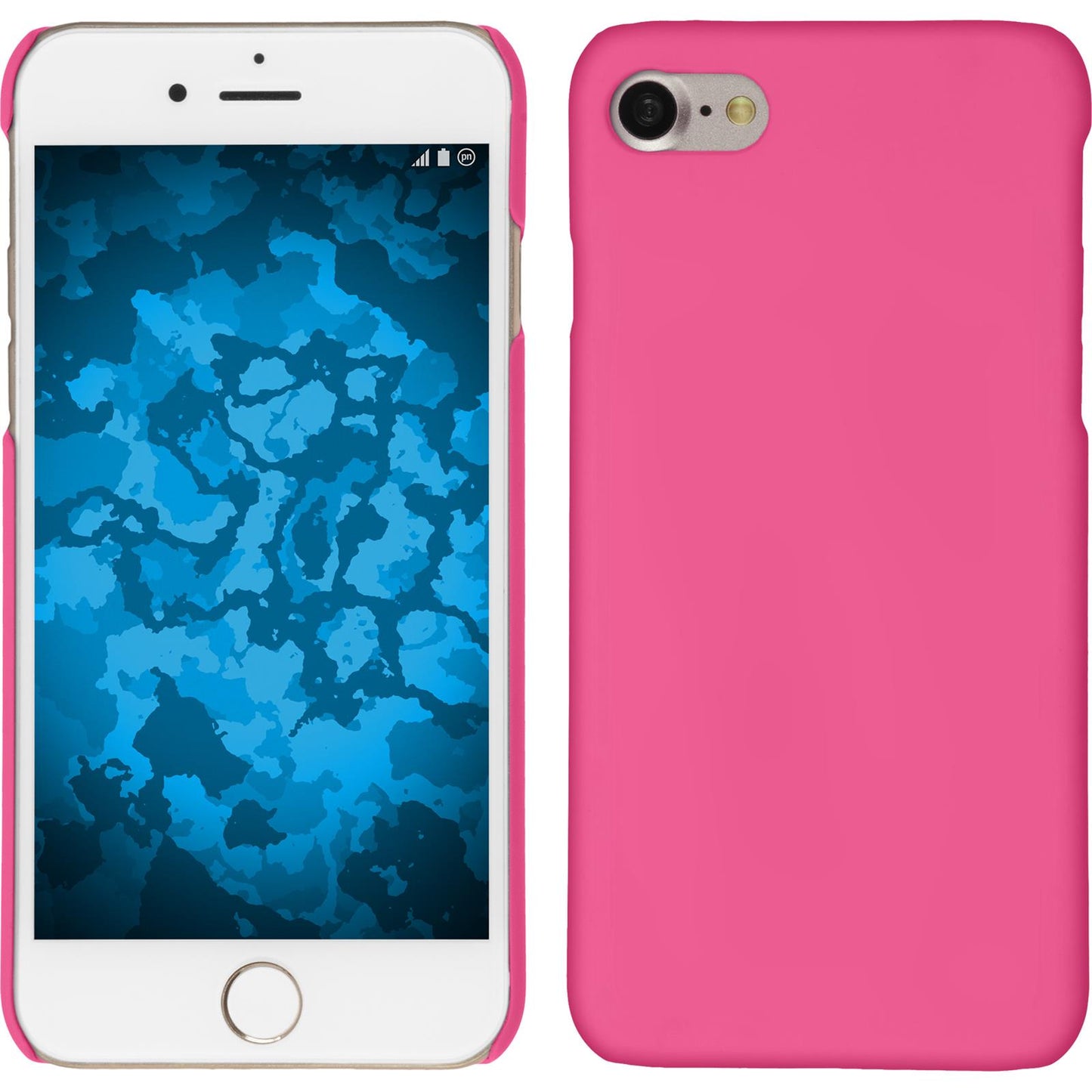 Hardcase für Apple iPhone 7 / 8 / SE 2020 gummiert pink