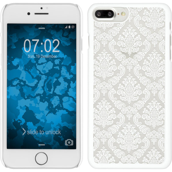 Hardcase für Apple iPhone 7 Plus / 8 Plus Damask weiﬂ