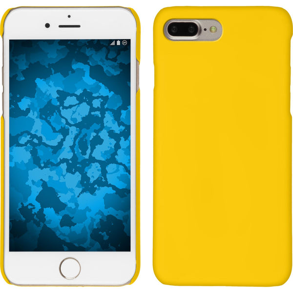 Hardcase für Apple iPhone 8 Plus gummiert gelb
