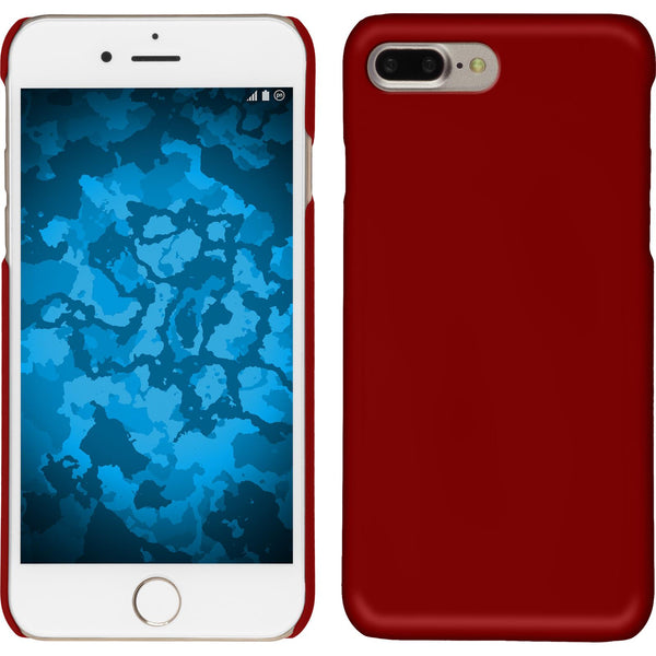 Hardcase für Apple iPhone 8 Plus gummiert rot