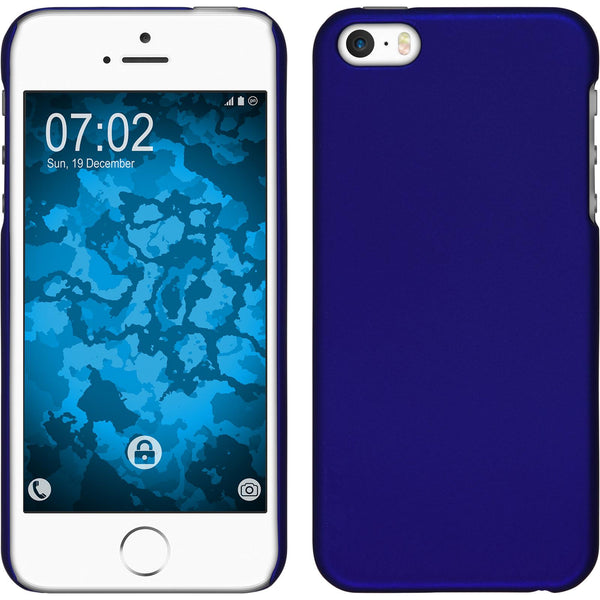 Hardcase für Apple iPhone SE 2016 (1.Gen) gummiert blau