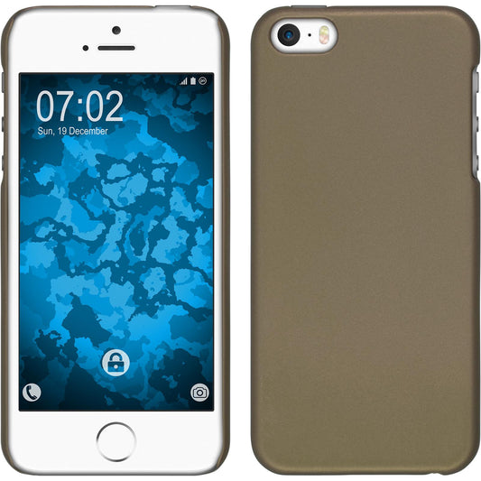 Hardcase für Apple iPhone SE 2016 (1.Gen) gummiert gold