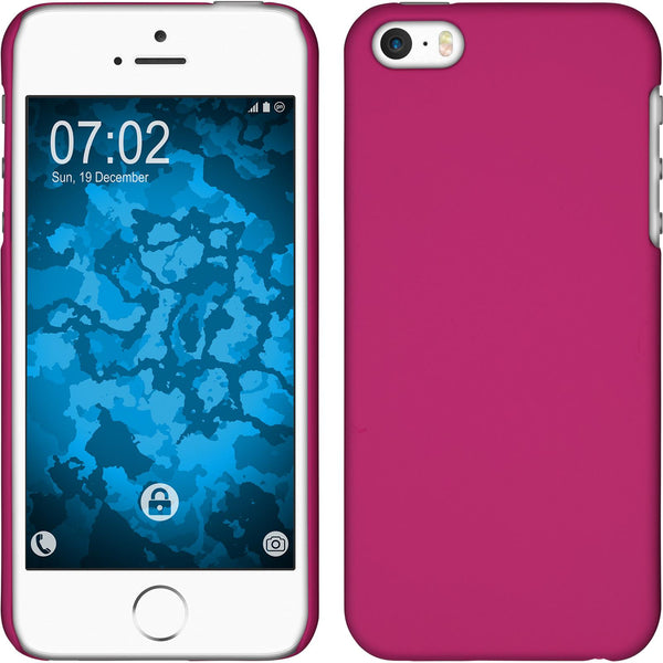 Hardcase für Apple iPhone SE 2016 (1.Gen) gummiert pink