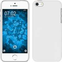 Hardcase für Apple iPhone SE 2016 (1.Gen) gummiert weiﬂ