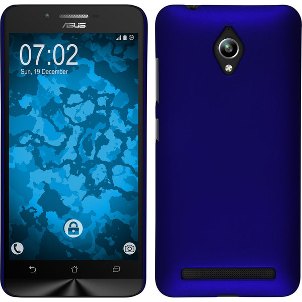 Hardcase für Asus Zenfone Go (ZC500TG) gummiert blau
