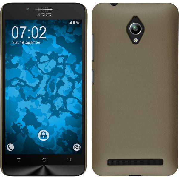 Hardcase für Asus Zenfone Go (ZC500TG) gummiert gold