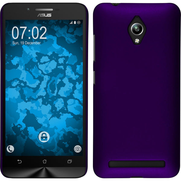 Hardcase für Asus Zenfone Go (ZC500TG) gummiert lila