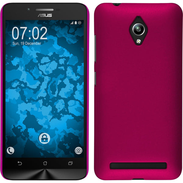Hardcase für Asus Zenfone Go (ZC500TG) gummiert pink