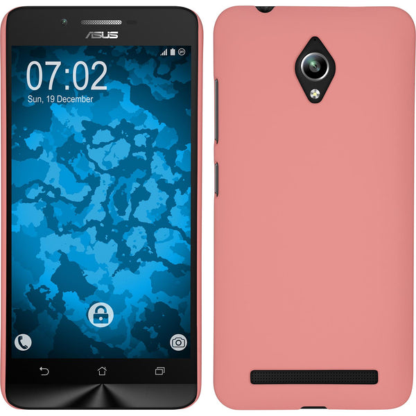 Hardcase für Asus Zenfone Go (ZC500TG) gummiert rosa