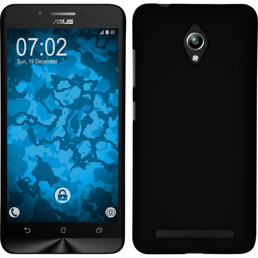 Hardcase für Asus Zenfone Go (ZC500TG) gummiert schwarz