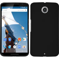 Hardcase für Google Nexus 6 gummiert schwarz