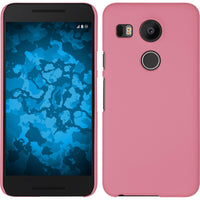 Hardcase für Google Nexus 5X gummiert rosa