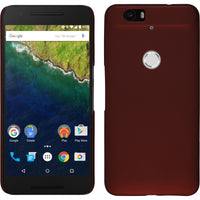 Hardcase für Google Nexus 6P gummiert rot